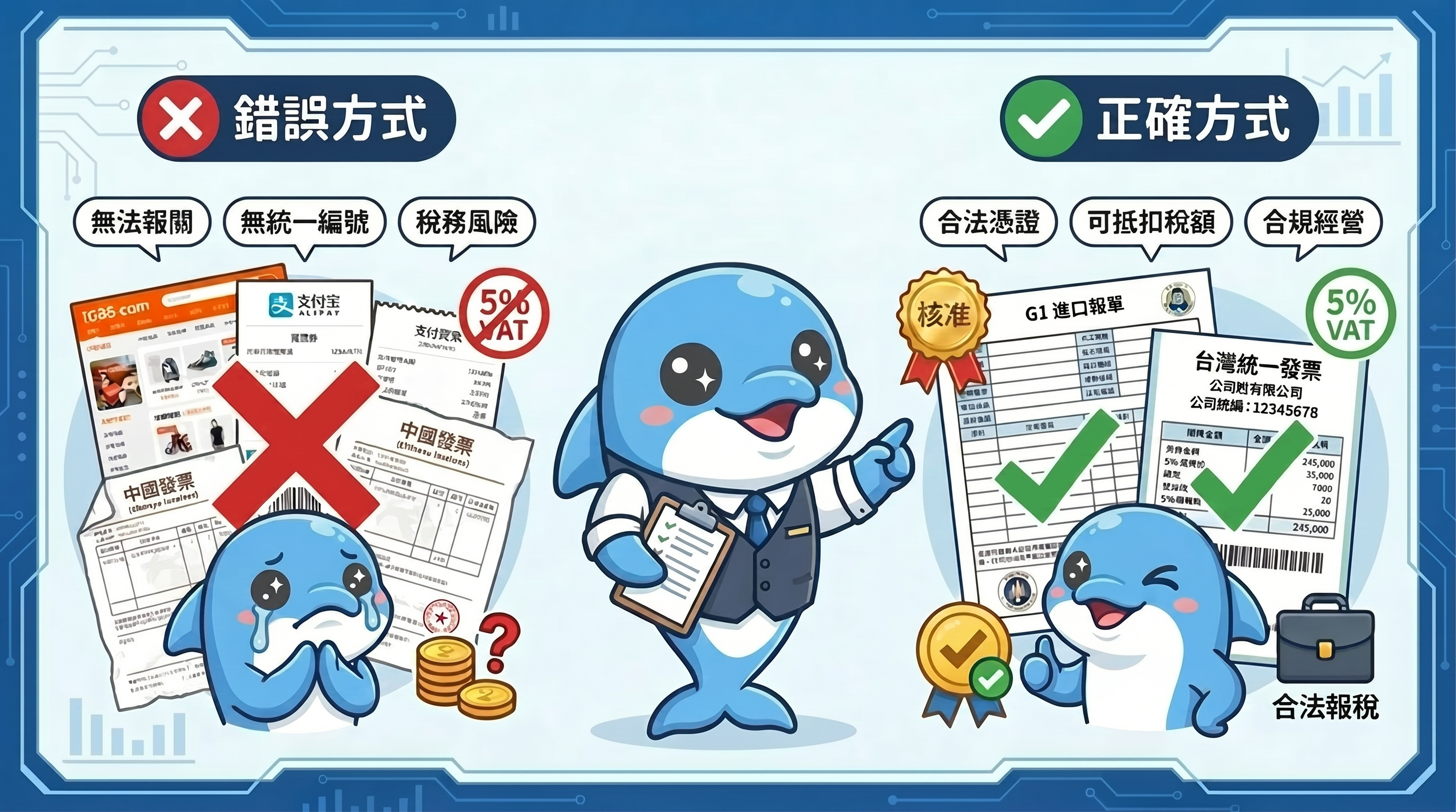 海外批貨作帳進項憑證示意圖_清晰文字