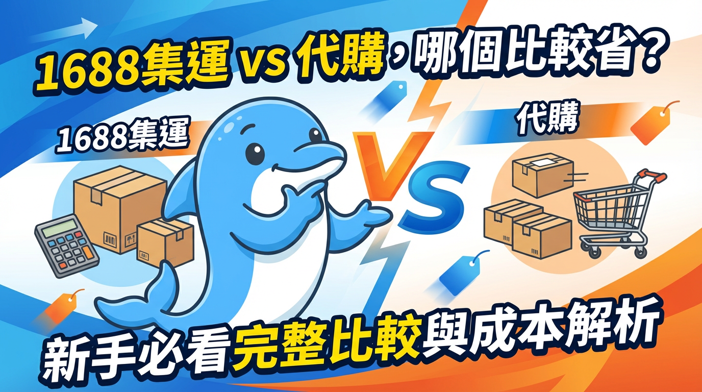 1688集運 vs 代購,哪個比較省?新手必看完整比較與成本解析 1688集運 vs 代購,哪個比較省?新手必看完整比較與成本解析